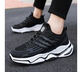Zapatos deportivos informales transpirables a la moda para hombre, Primavera y novedad de verano 2023, zapatos para hombre con superficie de malla, zapatos de plataforma transpirables 39