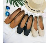 Zapatos planos de mujer, zapatos casuales de moda para mujer, mocasines transpirables para mujer, zapatos cómodos poco profundos para mamá para mujer 41EU/CN42 negro