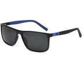 Gafas de sol polarizadas para hombre Diseño clásico negro/azul