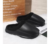 Zapatillas de pareja de moda para hombre, zapatos casuales de algodón Eva para invierno, exteriores, nieve, cálidas, de felpa, antideslizantes, fondo grueso, a prueba de agua, estilo explosivo 36-37 beige