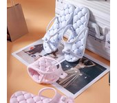 Zapatillas plegables portátiles para viajes de negocios, hoteles para mujeres, ligeras y antideslizantes, chanclas y sandalias de playa para hombres. 36-37 color rosa