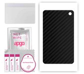apgo Protective Skin Sticker for the back compatible with Amazon Fire HD 8 (2020), Wrap Film, Foil, Vinyl - Pattern Carbon Black