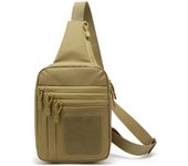 1 bolsa táctica tipo bandolera para pistola, funda de transporte oculta segura para pistolas, paquete de pecho resistente al agua y con múltiples compartimentos negro