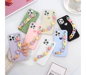 Para Xiaomi Mi 11 11T 10S A3 Lite Poco M3 F3 X3 NFC 10T 9T Pro Redmi Note 9 9a 9C 8 10 5 7 8T 9S Love Lanyard Chain Funda de TPU suave Redmi 9a
