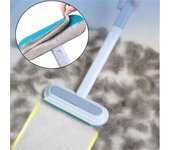 Cepillo multifunción para quitar pelos de mascotas y gatos, limpiador manual de pelusas para perros, alfombras, camas, herramienta de limpieza de pelos para mascotas. blanco