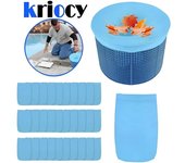 5/10/20/30 piezas de filtros para skimmer de piscina, almacenamiento, limpieza de skimmer, accesorios de piscina de nailon reutilizables para cestas de skimmer
