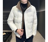 Chaqueta de plumón para hombre de invierno y chaqueta de plumón de pato blanca corta y gruesa para hombre de invierno M