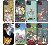 B-68 lindo gato ratón negro caso para OPPO A5 A9 A15 A16 A55 A94 A95 A96 Reno 6 7 8 10 5G Realme 7I 8I C30 C31 VIVO V23E V25 V27 Pro Y20S Y17S VIVO Y20S arlequín