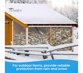 Lona transparente impermeable para jardín, lona impermeable para exteriores, lona para todo tipo de clima, con cuerda para patio, gallinero A