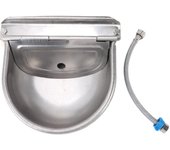 Cuenco automático de agua potable para animales, bebedero de acero inoxidable, bebedero para ganado, dispensador de agua para