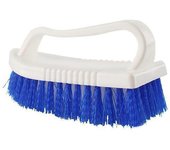 Cepillo para Fregar con Cerdas Rígidas Mango Engrosado Blanco Cepillo de Mano para Limpieza Utilitaria para Baño