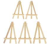 Mini caballete de madera para artistas, soporte de exhibición para tarjetas de mesa de boda, 5 uds. onesize