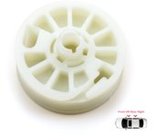 V2EWR5455 Polea de rueda del regulador de la ventana eléctrica derecha, tambor de engranaje, piñones, carretes 82481D9010, 83481D9000 para Kia Sportage MK4 QL