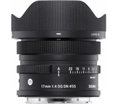 Lente Sigma 17 mm f/4 DG DN L, montura de enfoque único, gran angular, tamaño completo para cámaras sin espejo contemporáneas
