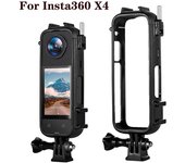 Marco protector de borde, soporte para cámara, carcasa para Insta 360 X4 negro