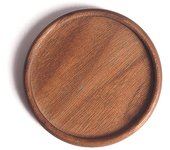 1 posavasos de madera para tazas de café y té, duradero, resistente al calor, redondo, aislante, para vajilla 1PCS