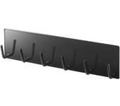 Yamazaki Jitsugyo 5135 Gancho magnético para herramientas de cocina, torre negra, almacenamiento flotante, fácil instalación, aprox.. Ancho 24,5 x profundidad 3,5 x alto 6 cm negro