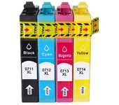 1-5set 71 0711 T0711 0714 cartucho de tinta para impresora EPSON Stylus SX215/SX218/SX400/SX405/SX405WiFi/SX410/SX415/SX510W SX515W T0711--1set