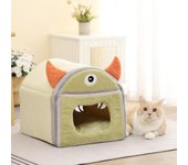 Cama para gatos, caseta de felpa suave, cojín para cachorros, perros pequeños, nido para gatos, cama para dormir cálida para invierno, suministros para mascotas