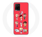 Coque pour Vivo Y21s 2021 / Y21 2021 BTS TinyTAN Animation BT21 Affiche