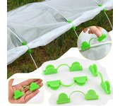 10/30/50 piezas de abrazaderas para película de invernadero, soporte para túnel de plantas de jardín, cubierta de lona, clips de fijación para red de insectos y sombreado, clip de mariposa 10PCS