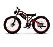 DUOTTS-N26 Electric bike 48V 20AH Samsung battery 750W*2 Dual Motor ebike 5-speed multi-function LCD display oil disc brake electric bicycle L negro/rojo
