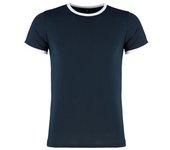 Kustom Kit Camiseta Ringer Fashion Fit para hombre S