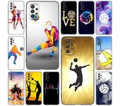 Funda de teléfono deportiva de voleibol para Samsung Galaxy A21 A30 A50 A52 S A13 A22 A32 A33 A53 A73 5G A11 A12 A31 A51 A70 A71 A72 Samsung A13