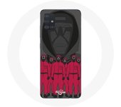 Coque pour samsung galaxy A71 Squid Game Affiche masques personnages