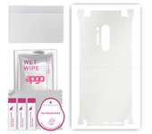 apgo Protective Skin Sticker for the back+sides compatible with OnePlus 8 Pro, Full Wrap Film, Foil, Vinyl - Pattern Matte Transparent