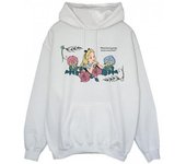 Disney Sudadera con capucha para mujer/señoras Alicia en el país de las maravillas ¿Qué tipo de jardín? XXL blanco