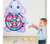 Juguete educativo - Tablero de dardos con forma de animal de dibujos animados y bola adhesiva - Regalo de Navidad perfecto para niños Regalo de Navidad y Acción de Gracias