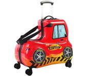 Nuevo Maleta con ruedas giratorias para niños, maleta con ruedas giratorias, bolsa de viaje con cabina para niños, bonita maleta para coche de bebé, maletero de 24'' 24" rojo