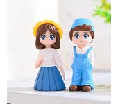 Esculturas prácticas para parejas, apariencia realista, colores brillantes, larga duración gris