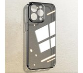 Funda ultrafina de silicona transparente suave para iPhone 15, 14 Plus, 13, 12 Mini, 11 Pro, XS Max, X, XR, SE 2022, 2020, 7, 8 Plus, carcasa trasera for iPhone 7 8 negro