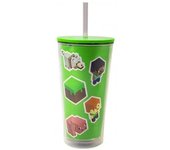 Taza de viaje personalizada para niños/niños de Minecraft One Size verde