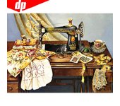 Máquina de coser de pintura de diamantes 5D, imagen redonda completa de diamantes de imitación, bordado, venta de diamantes 20X30