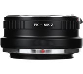 Anillo adaptador de montura de lente de aleación de aluminio Fikaz PK NIK Z para lentes de montura Pentax PK para Nikon Z