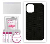 apgo Protective Skin Sticker for the back compatible with Apple iPhone 12 mini, Wrap Film, Foil, Vinyl - Pattern Matrix