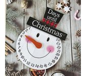 Calendario de Adviento de Navidad Cuenta atrás de madera para días festivos en interiores y exteriores