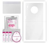 apgo Ultra Clear Protective Skin Sticker for the back compatible with Huawei Mate 30 Pro 5G, Wrap Film, Hydrogel Film, Flexible, Soft TPU with positio