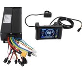 Controlador de ciclo eléctrico de 36 V, 48 V y 52 V con pantalla a color S966, 40 A, onda sinusoidal trifásica