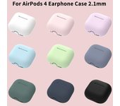 Nueva funda protectora de silicona para Apple Airpods 4 con puerto de carga y tapón antipolvo para auriculares Airpods 4. A6