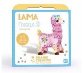 Kit cartes mosaïque 3D - Lama - 4 Cartes