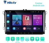 Reproductor multimedia para coche Hikity 2Din Android 11 para VW/Volkswagen/Golf/Polo/Passat/b6/Seat/leon/Skoda without AHD camera negro