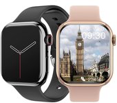 YurKem Reloj Inteligente IOW Serie 7 NFC GPS Rastreador Deportivo Llamada Bluetooth Carga Inalámbrica Smartband Monitoreo de Ritmo Cardíaco Hombres Mujeres Reloj Inteligente negro
