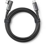 Cable USB-C a USB-C en ángulo Ugreen de 5 m, 60 W de potencia, carga rápida de 3 A, sincronización de datos de 5 Gbps, color negro