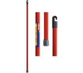 palo para fregona con enganche monoclick rojo 140cm 112139 vileda