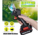Podadora inalámbrica de iones de litio, podadora eficiente de árboles frutales, bonsái, podadora eléctrica de ramas de árboles, 88V 1 x Battery