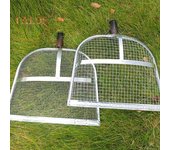 Pala para tamizar arena, malla de 4 mm/12 mm, tamiz agrícola de acero, pala portátil para arena, tamiz para cosecha de jardín, herramienta para recoger conchas en la playa. 12mm